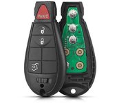 Llave de coche remota Dandkey para Jeep Grand Cherokee 2008 2009 2010 2011 2012 2013 M3N5WY783X IYZ-C01C 433Mhz Llavero inteligente sin cortar llav...