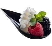 100 Mini Platos de Aperitivo en Forma de Lágrima - Mini Platos de Postre Cucharas de Degustación Mini Cucharas de Plástico Cuencos de Cuchara de Po...