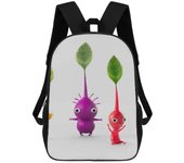 v917 PIKMIN Mochila para hombre y mujer, elegante mochila con diseño de impresión completa, bolsa de libros impermeable para la escuela y al aire l...