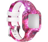 Para Garmin Vivofit JR3 Correa de reloj con impresión de silicona Cielo estrellado