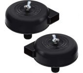 Filtro de compresor de 2 piezas, compresor silencioso de rosca macho de 16 mm y 3/8 puntos para compresor de aire (negro) d20241791210A20241206301