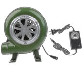 Potente soplador de barbacoa Arrancador de chimenea de carbón Ventilador de barbacoa, ventilador de ahumador Soplador eléctrico de hierro Ac100-240...
