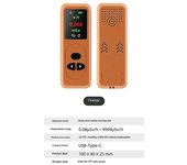 Geiger Counter Detector de radiación nuclear Dosímetro personal Detector de rayos X Probador radiactivo Alarma-negro