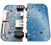 Para BOOMBOX2 conector de placa de alimentación USB 2.0 Audio .5 Jack para altavoz Bluetooth Carga micro-USB P Azul