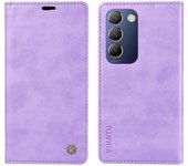 Para vivo V40 SE 5G / Y200e 5G Funda de billetera de cuero Púrpura