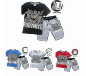 Niños Niños Fortnite Gamer Pijama de Manga Corta Pjs Camiseta Shorts Set Azul 11-12 Years
