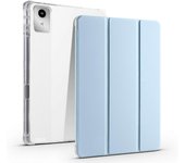 Funda de cuero de 3 pliegues para Lenovo Tab M11 / Xiaoxin Pad 11 2024 Azul claro