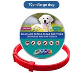 Redkid Nuevo collar veterinario antipulgas y garrapatas para perros Collar antiparasitario para perros grandes Productos rojo (perros grandes)