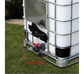S60x6 Tanque de agua IBC 1000L Ton Bucket Switch Conector Manguera de jardín solo Faucet_Dec