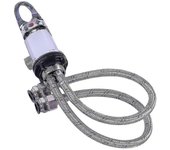 compatible con Chrome Caravan Camper Campervan Ducha Mixer Grifo Salida 1/2 con ajuste a presión de 1500 mm