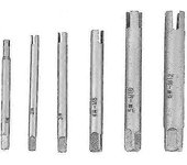 Extractor de grifo de 4 flautas, extractor de roscado extractor de tornillo Grifo de cabeza roto de acero Removedor Juego de extractor de grifo de ...
