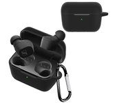 Funda protectora para Sennheiser CX True Wireless Bluetooth Earphone Cubierta a prueba de polvo con hebilla Negro Style A