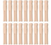 Pinzas De Madera De 100 PIEZAS PARA MANUALIDADES Y LAVANDERÍA Pinza de ropa de madera rústica Pinza de ropa Dolly Pinzas para la ropa 6.50X1.00X0.50CM