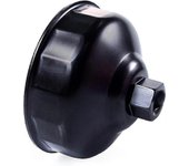 Llave de filtro de aceite de 86,4 mm y 16 flautas para BMW con tapas de carcasa de filtro estilo cartucho de 86 mm (negro)