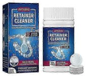 Las tabletas para dentaduras postizas Jaysuing eliminan el olor y las manchas | Limpiador de retenedores orales para alineadores Tableta de limpiez...