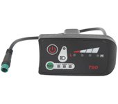 Bicicleta eléctrica Led Power Display Panel Medidor de pantalla de modificación de bicicleta eléctrica con enchufe masculino impermeable 5p para ma...