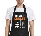 Delantales divertidos de parrilla en serie para hombres con bolsillos, delantales de hombre para cocinar chef de barbacoa, regalos para asar a la p...