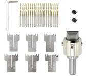 Juego de brocas de anillo de 30 piezas, broca de anillo de madera de hojas de 16-21 mm Fabricante de anillos de madera Broca de perlas de madera de...