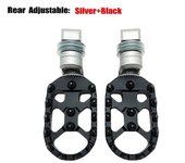 Redkid R1200gs R1250gs Reposapiés delantero y trasero Estriberas ajustables Estriberas giratorias Apoyapies para BMW R 1200gs Lc Adv R1250 Gs Adven...
