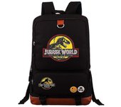 Jurassic World Park Backpack - Mochila multifuncional para viajes, escuela y computadora portátil - Bolso de hombro duradero con diseño de personaj...