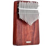 Piano de pulgar portátil de 17 teclas Kalimba Mbira Sanza material de palisandro con bolsa de almacenamiento