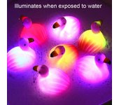 Remorui Bebé Flamingo Juguete de Baño Luces de Colores Luz LED Flotante Seguro Compañero Niños Bebé Piscina Baño Juguete Niños Regalos