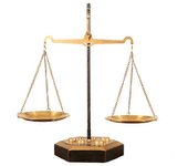 Báscula de equilibrio retro con pesas