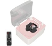 Reproductor de CD Bluetooth Altavoz de sonido de alta fidelidad compatible con reproductor de música AUX USB CD con cubierta antipolvo de control r...