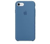 Funda de silicona Apple azul denim para iPhone 7 y 8