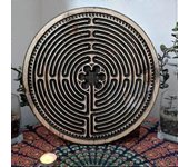 Laberintos de dedos, tablero de laberinto de dedos de madera, juego de mesa de laberinto hecho a mano para la atención plena, la meditación y la re...
