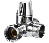 Manguera de ducha Divisor latón Desviador de 3 vías 1/2 pulgada Ducha de mano T Adaptador Válvula de agua Superficie Galvanoplastia 180 Interruptor...