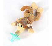 Chupete recién nacido con peluche Baby Boys Chupete Clips Baby Girl Chuifier Holder Peluche Animal unisex Peluche Juguete de peluche con silicona d...