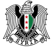 Vinilo Decal Escudo De Armas De Siria Para Siria / Syrien / Free Siria Car Sticker Decoración impermeable V8887-A 50x48 cm