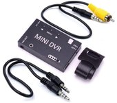 Grabadora FPV Mini módulo DVR FPV NTSC/PAL Batería incorporada conmutable Video Audio Grabadora FPV para Negro