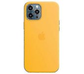 Funda de silicona con Magsafe para Iphone 12 Pro Max Amarillo