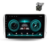JIULUNET Para Peugeot 2008 Serie 208 2012 - 2018 Coche Radio Reproductor Multimedia Navegación GPS Carplay Android