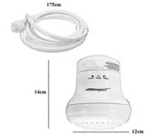 Wwxx Calentador de agua eléctrico instantáneo de 110/220 V Cabezal de ducha caliente instantáneo 5400w 3 Control de temperatura XH