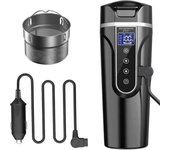 Hervidor de coche, 12V / 24V Hervidor eléctrico del coche taza de agua caliente para coche / camión / viaje, hervidor eléctrico portátil de coche c...