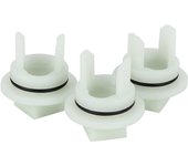 3 piezas de picadora de carne Elemento de picadora de carne eléctrica doméstica Manguito de engranaje de plástico 418076 apto para Bosch BEKO Blanco