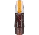 Boquilla de saxofón Boquilla profesional de cabeza de flauta de saxo alto para reemplazo de saxofón alto Café 9.3x2.5cm