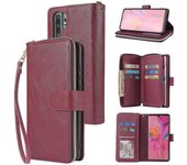 Gangxun Funda Huawei P30 PRO, correa abatible a prueba de golpes, cremallera, cubierta de cuero magnético, ranuras para tarjetas compatibles con la...