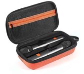 Lichifit Estuche de micrófono modelo de batería Micrófono EVA Organizador de estuche de transporte para JBL Sistema inalámbrico de dos micrófonos