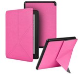 Estuche plegable para Kindle Paperwhite 12ª generación-2024 7", funda de soporte Slim Fit rojo rosa