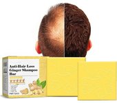 Kensty Jabón de champú de jengibre, barra de champú para el crecimiento del cabello, barra de champú sólido, jabón de champú para el crecimiento de...