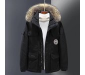 Invierno Cuello De Piel De Hombre Chaqueta De Plumón De Pato Blanco Chaqueta De Plumón Con Capucha A Prueba De Viento Chaqueta De Plumón Engrosado ...