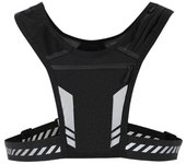 unbrand Equipo de chaleco reflectante para correr con bolsillo para hombres y mujeres, chaleco reflectante de seguridad Negro
