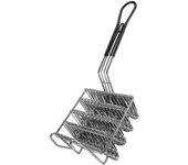 Taco Fryer Basket, Taco Shell Fryer, tiene 4 conchas de freidora canasta de tacos con asa de agarre