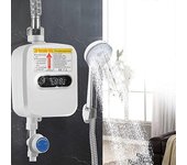 Calentador de agua portátil con ducha para acampar Calefacción instantánea de acero inoxidable a gas de 3500 W Mini calentador de agua sin tanque p...