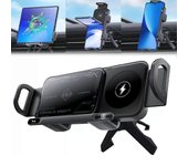 Cargador inalámbrico para coche Soporte Pantalla plegable Carga rápida para Samsung Galaxy Z Fold 6 5 4 S24 Ultra iPhone 16 15 14 Pro Soporte para ...