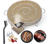 Mintian Generador de humo frío para ahumador de carne de pescado con cepillo de limpieza barbacoa parrilla